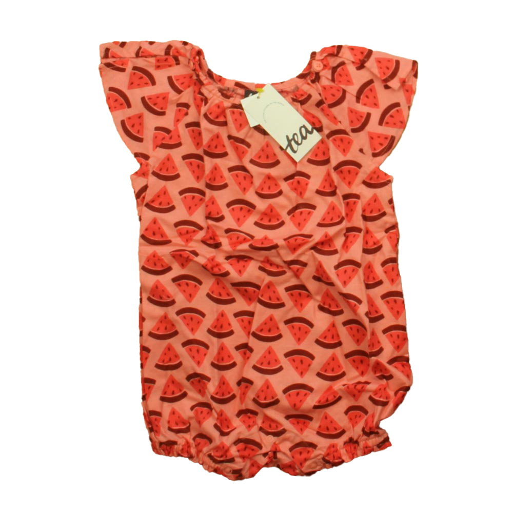 Tea Collection Girls Pink Watermelons Romper size: 12-18 Months